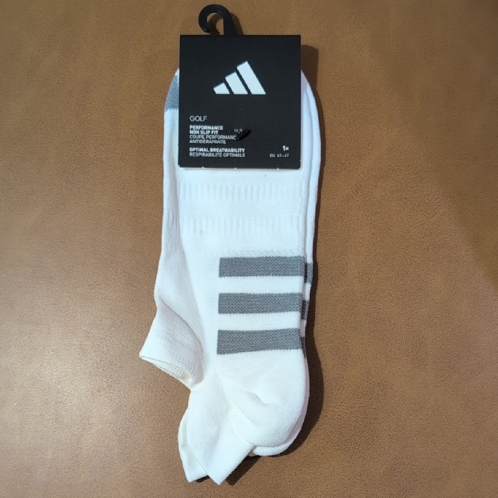 Adidas Men's White and Gray Athletic Socks